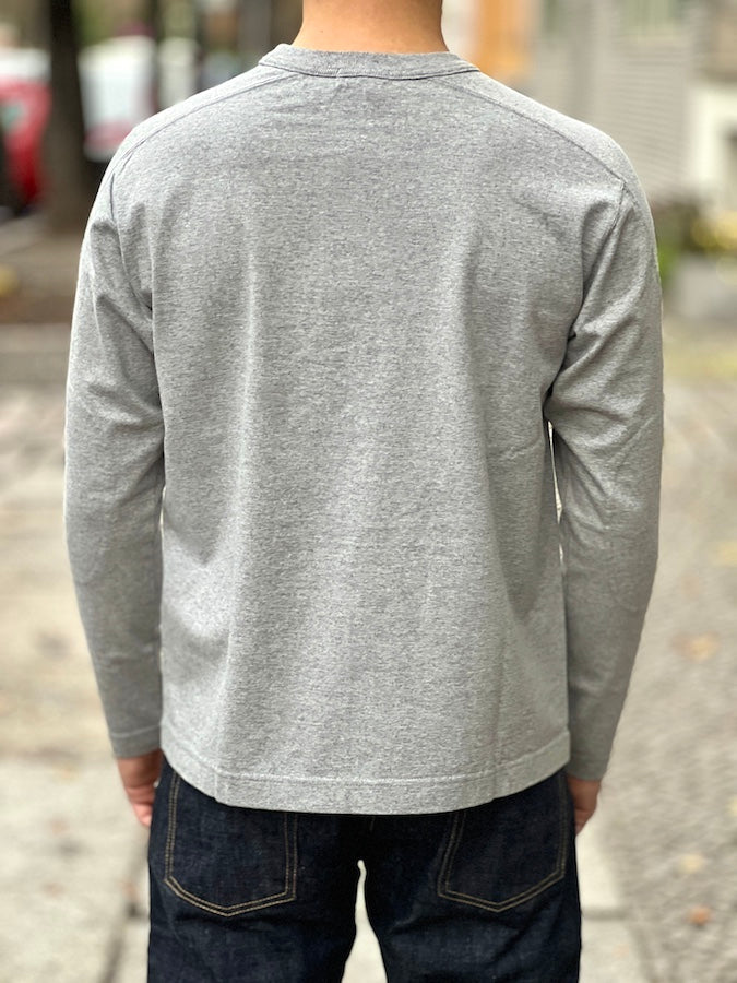 A.G.SPALDING & BROS - Loopwheeled Long Sleeve - COTTON JERSEY FOOTBALL SHIRT - Grey
