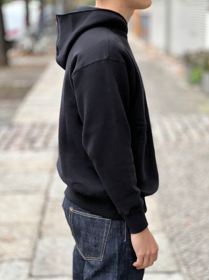 A.G.SPALDING & BROS - Loopwheeled Sweatshirt - SIDE-LINE PARKA - Black