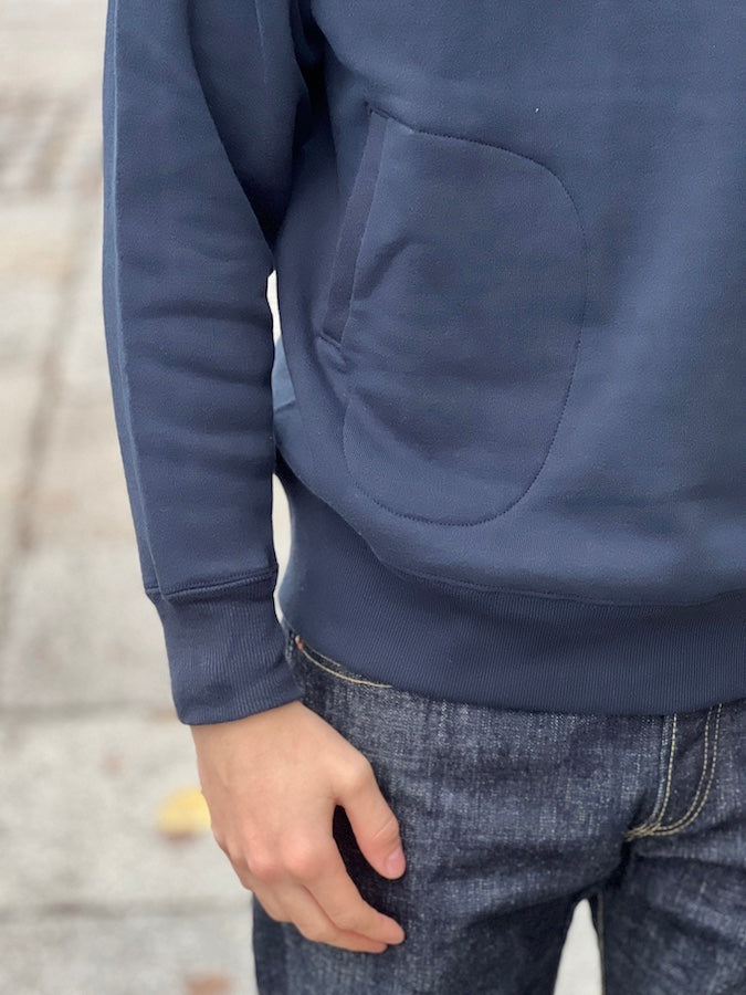 A.G.SPALDING & BROS - Loopwheeled Sweatshirt - SIDE-LINE PARKA - Navy