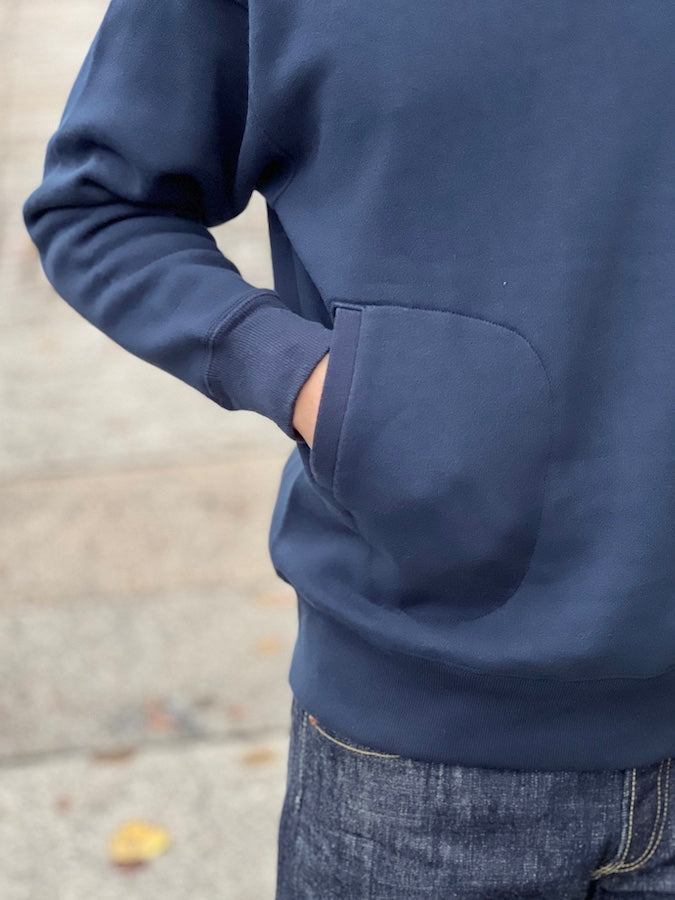 A.G.SPALDING & BROS - Loopwheeled Sweatshirt - SIDE-LINE PARKA - Navy