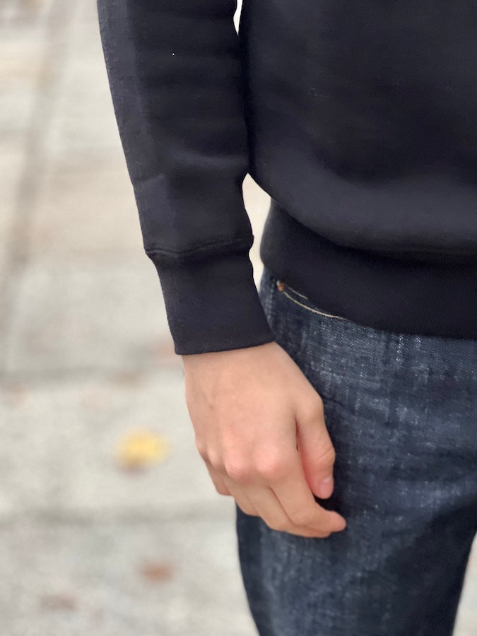 A.G.SPALDING & BROS - Loopwheeled Sweatshirt - FOOTBALL SHIRT - Black