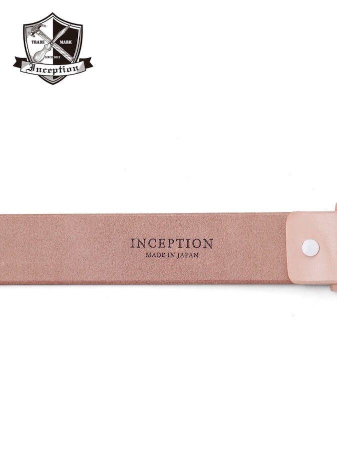 Thick Saddle Leather Garrison Belt - Vegetable Tanned - Tan