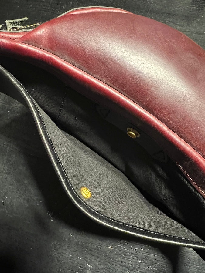 Chromexcel Leather FANNY PACK - Burgundy