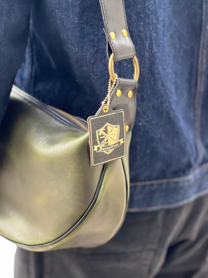 Chromexcel Leather BANANA BAG - Olive