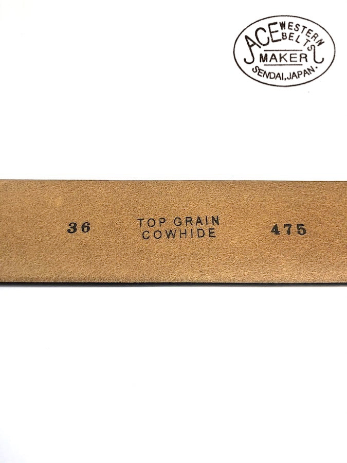 ACE WESTERN BELTS ★ Style No.900B ★ Handmade Vintage Reproduction Cowboy Western Belt - Black