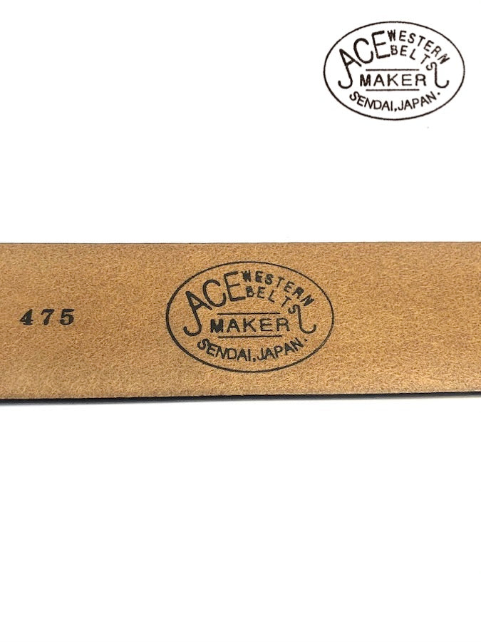 ACE WESTERN BELTS ★ Style No.900B ★ Handmade Vintage Reproduction Cowboy Western Belt - Black