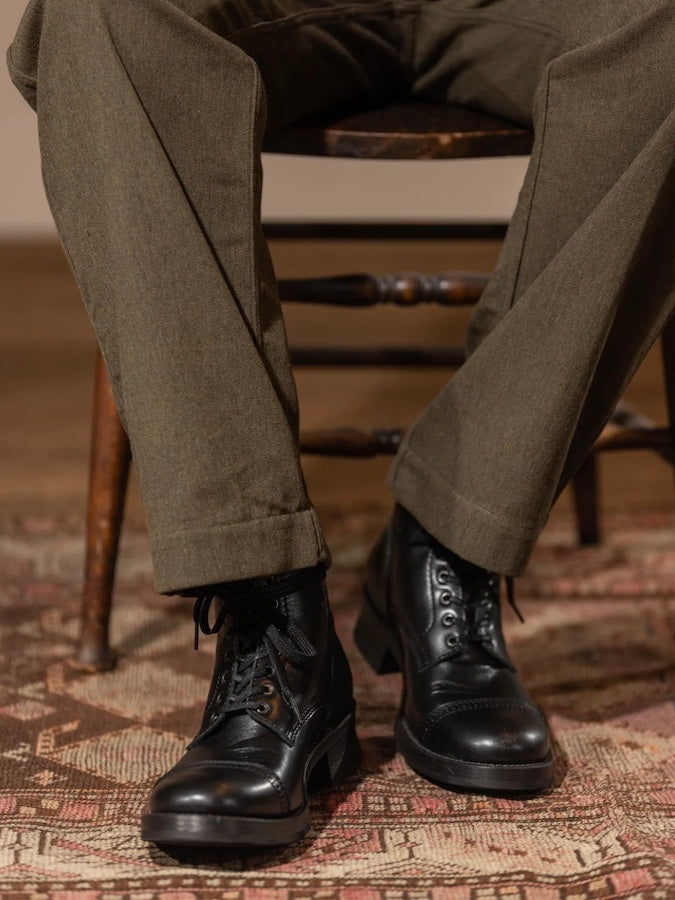 ADDICT BOOTS - AB-02CH-ST HORSEHIDE CAP TOE LACE-UP STANDARD