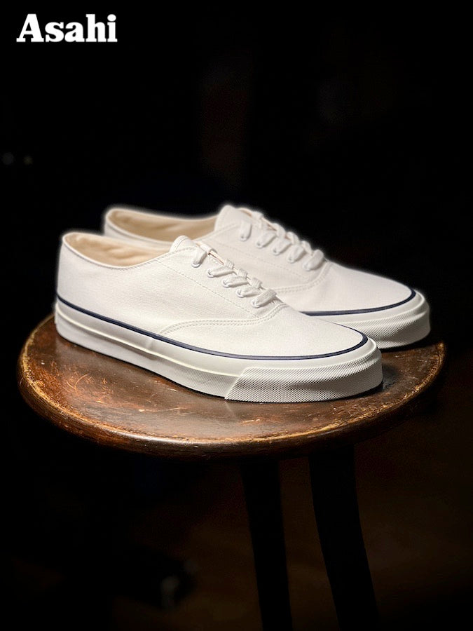 ASAHI - DECK SHOES CANVAS - M014 White