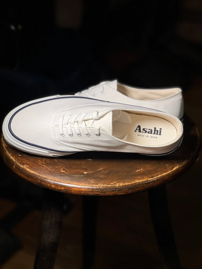ASAHI - DECK SHOES CANVAS - M014 White