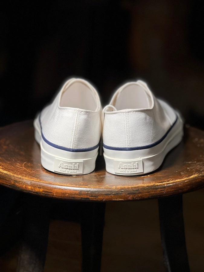 ASAHI - DECK SHOES CANVAS - M014 White