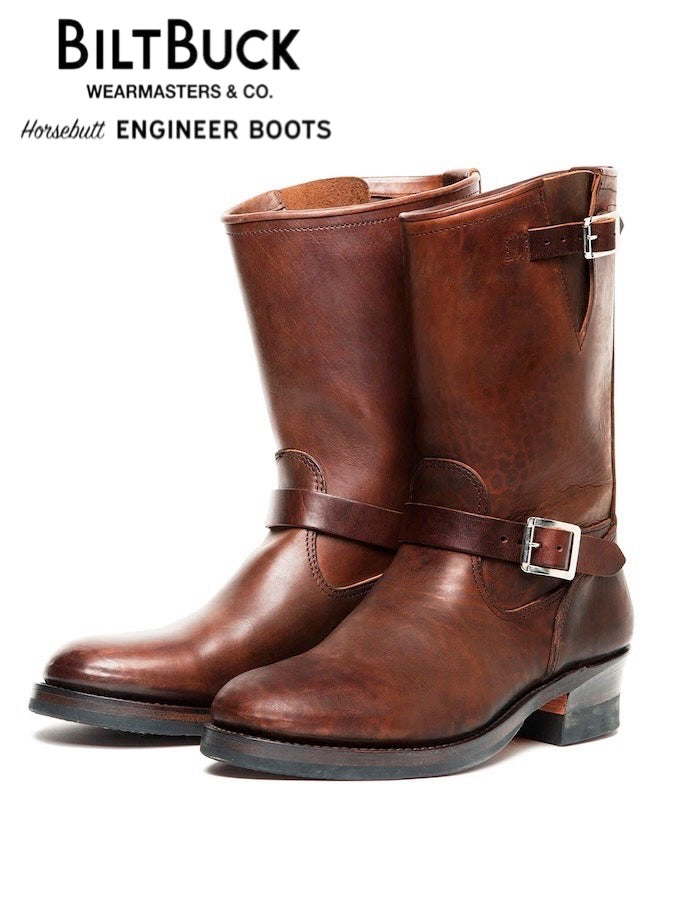 BILTBUCK by Attractions - Lot.444 - Engineer Boots - HORSEBUTT - Brown