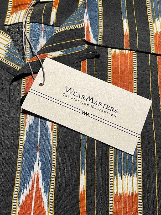 WEARMASTERS by Attractions - Lot.832 Native Print Rayon Shirt - Black