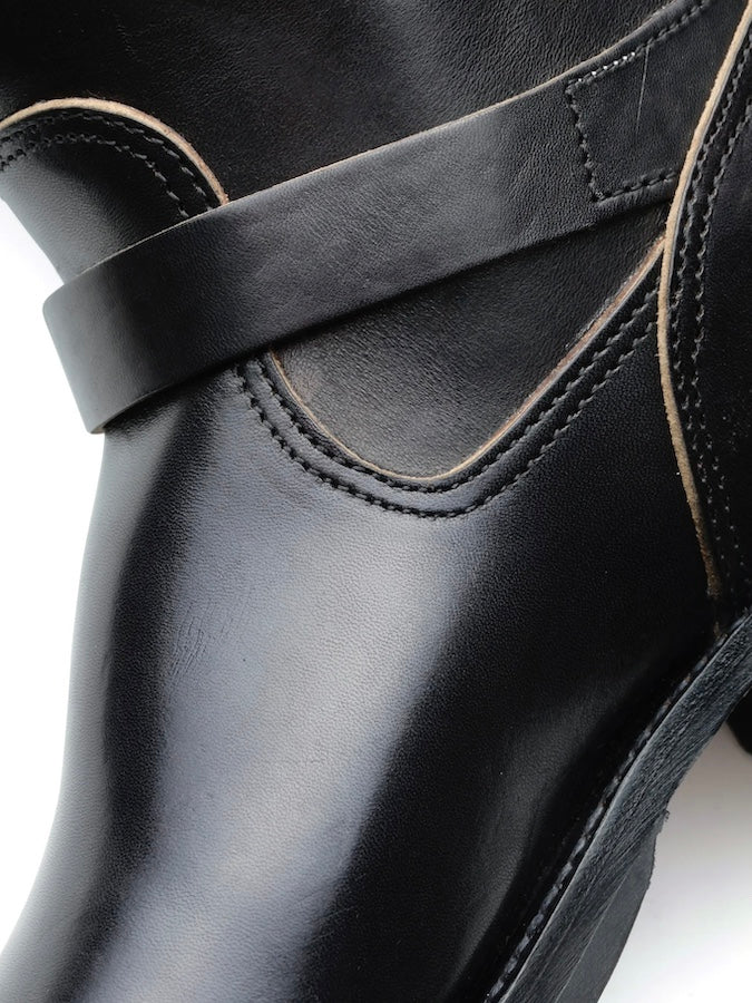 Lot.444 - Engineer Boots - HORSEBUTT - Black