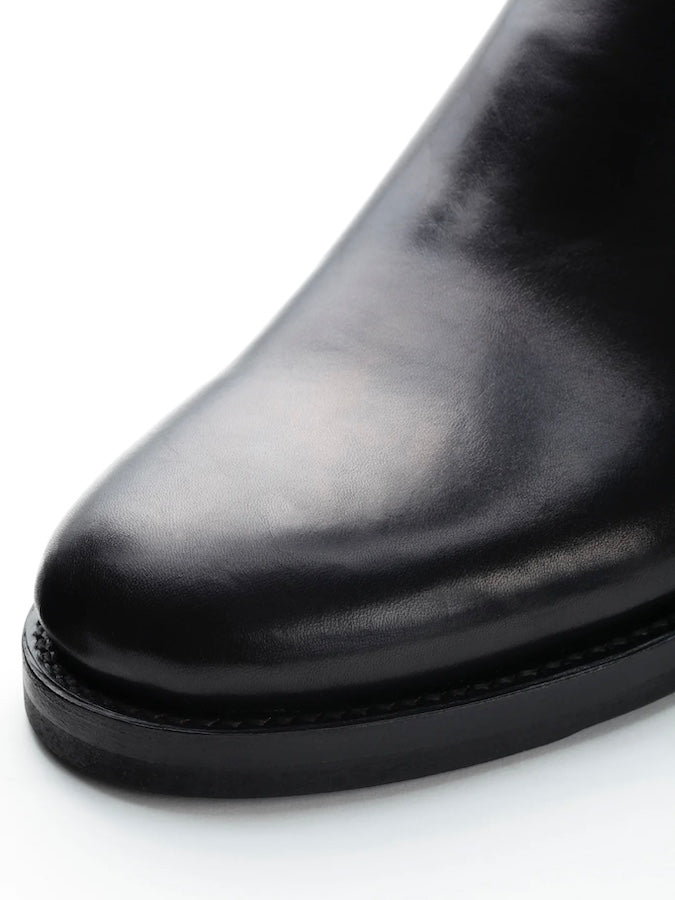 Lot.444 - Engineer Boots - HORSEBUTT - Black