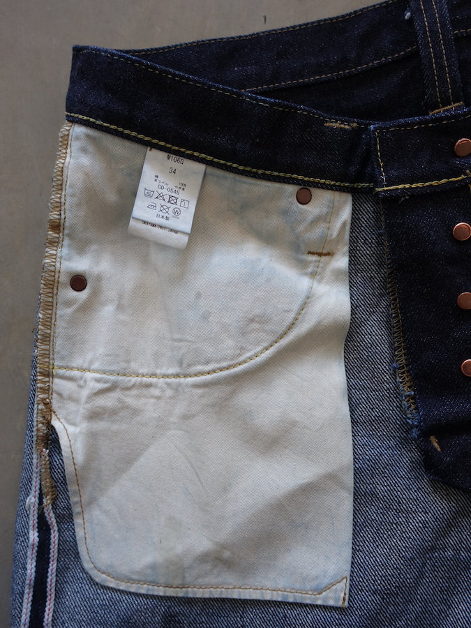 BIG JOHN - M106G (000A) - Extremely Heavy 23oz Selvedge Denim - "TOUGH JEANS" Slim Fit
