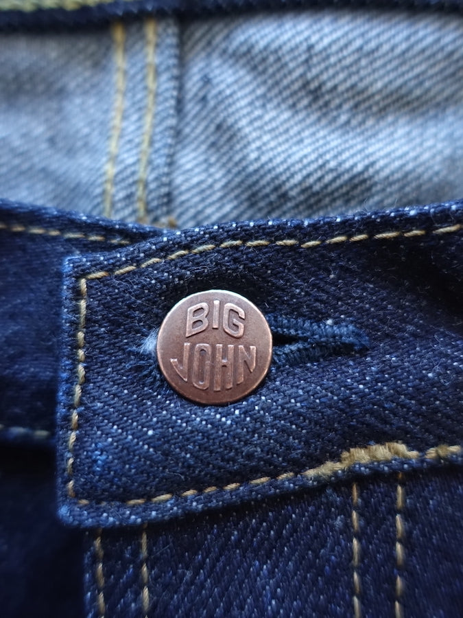 BIG JOHN - M106G (000A) - Extremely Heavy 23oz Selvedge Denim - "TOUGH JEANS" Slim Fit