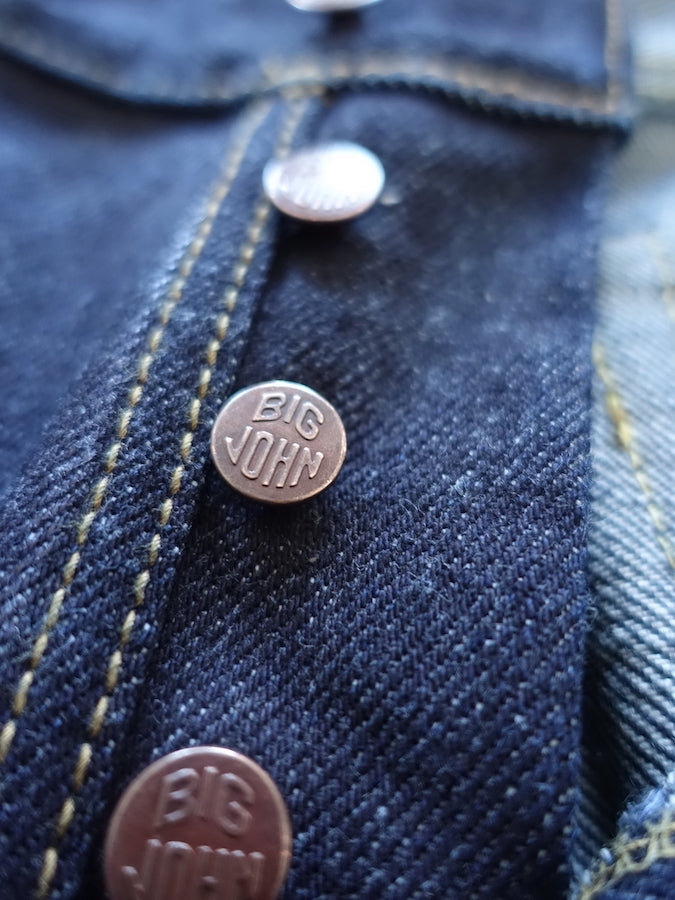 BIG JOHN - M106G (000A) - Extremely Heavy 23oz Selvedge Denim - "TOUGH JEANS" Slim Fit
