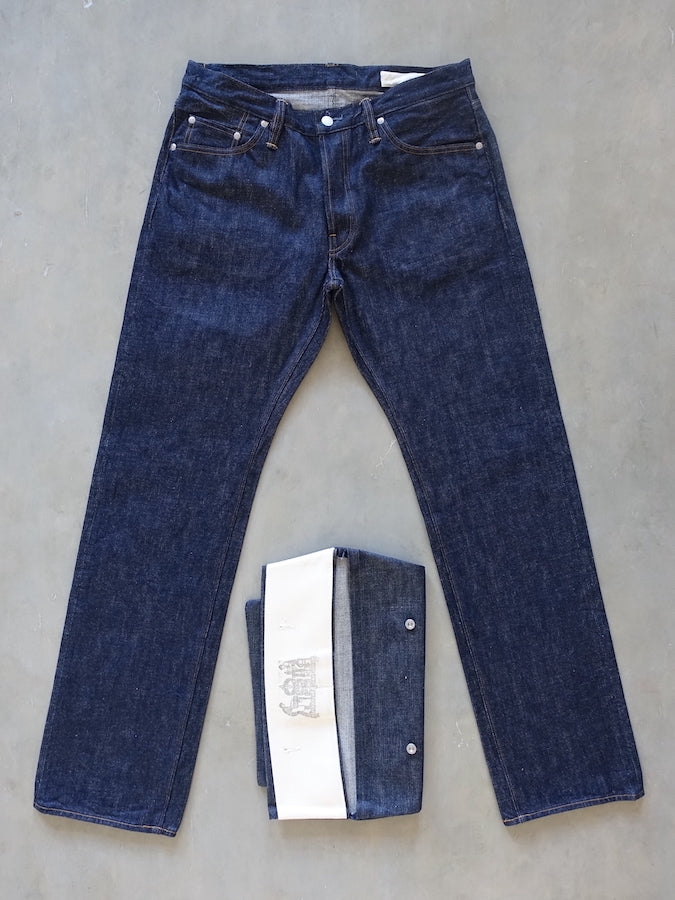 BIG JOHN - R008 (000W) - FLAGSHIP MODEL "RARE" - 15.5oz SAKAMOTO Selvedge Denim - Straight