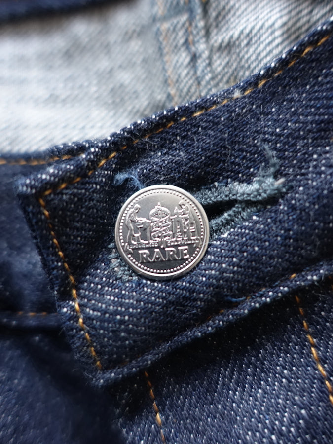 BIG JOHN - R008 (000W) - FLAGSHIP MODEL "RARE" - 15.5oz SAKAMOTO Selvedge Denim - Straight