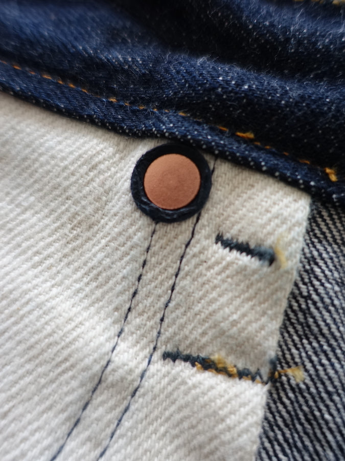 BIG JOHN - R008 (000W) - FLAGSHIP MODEL "RARE" - 15.5oz SAKAMOTO Selvedge Denim - Straight