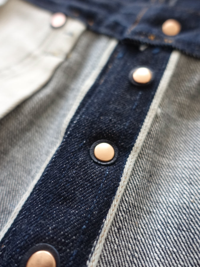 BIG JOHN - R008 (000W) - FLAGSHIP MODEL "RARE" - 15.5oz SAKAMOTO Selvedge Denim - Straight