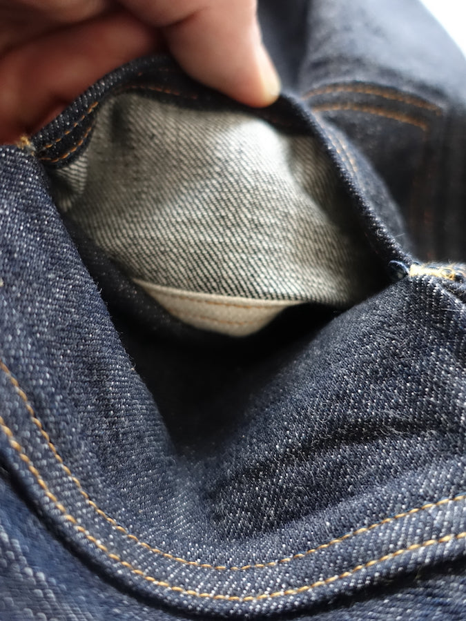 BIG JOHN - R008 (000W) - FLAGSHIP MODEL "RARE" - 15.5oz SAKAMOTO Selvedge Denim - Straight
