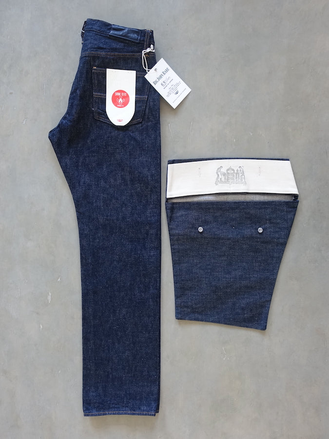 BIG JOHN - R008 (000W) - FLAGSHIP MODEL "RARE" - 15.5oz SAKAMOTO Selvedge Denim - Straight