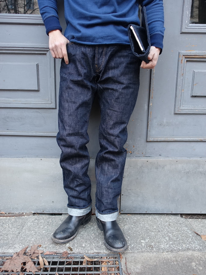 BIG JOHN - R008 (000W) - FLAGSHIP MODEL "RARE" - 15.5oz SAKAMOTO Selvedge Denim - Straight