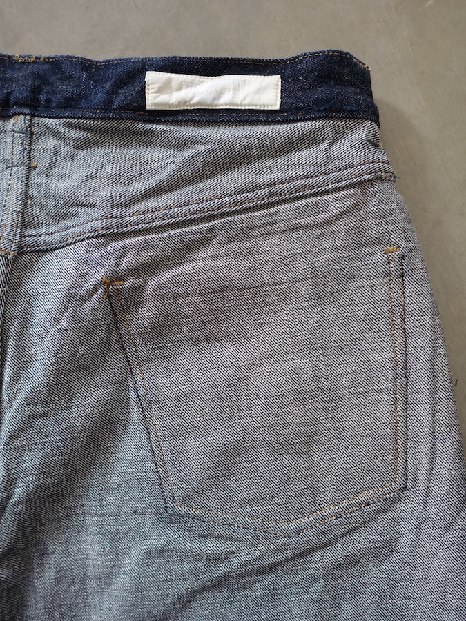 BIG JOHN - R008 (000W) - FLAGSHIP MODEL "RARE" - 15.5oz SAKAMOTO Selvedge Denim - Straight