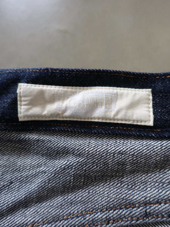 BIG JOHN - R008 (000W) - FLAGSHIP MODEL "RARE" - 15.5oz SAKAMOTO Selvedge Denim - Straight