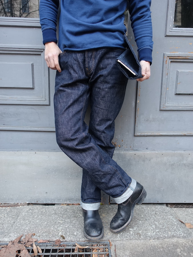 BIG JOHN - R008 (000W) - FLAGSHIP MODEL "RARE" - 15.5oz SAKAMOTO Selvedge Denim - Straight