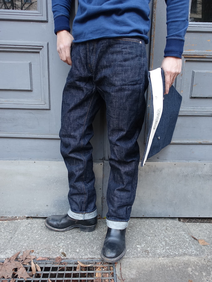 BIG JOHN - R008 (000W) - FLAGSHIP MODEL "RARE" - 15.5oz SAKAMOTO Selvedge Denim - Straight