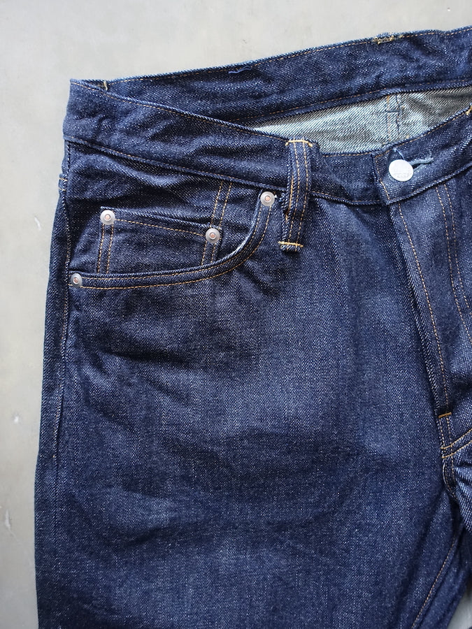BIG JOHN - R008 (000W) - FLAGSHIP MODEL "RARE" - 15.5oz SAKAMOTO Selvedge Denim - Straight