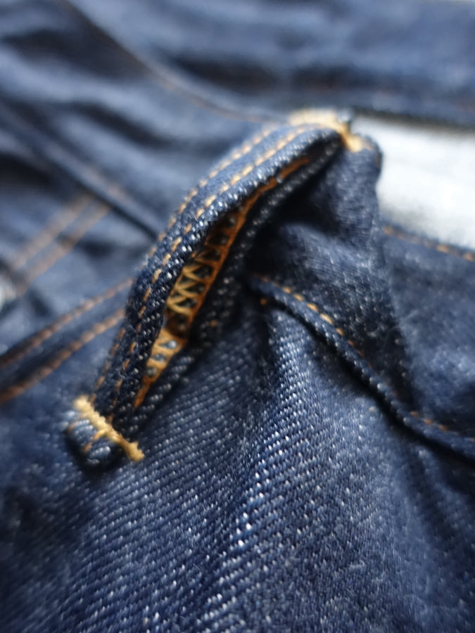 BIG JOHN - R008 (000W) - FLAGSHIP MODEL "RARE" - 15.5oz SAKAMOTO Selvedge Denim - Straight