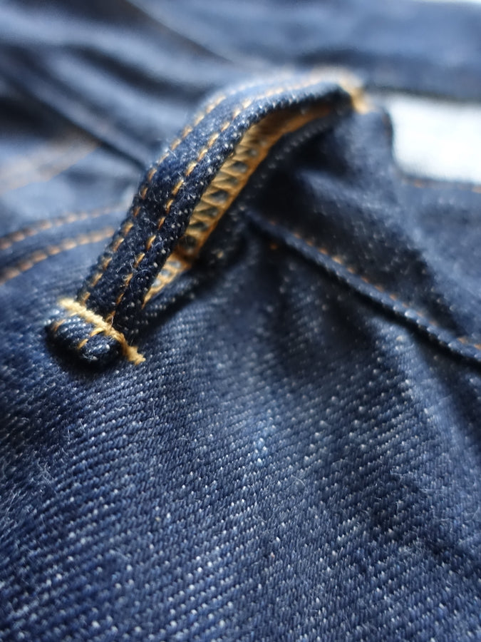 BIG JOHN - R008 (000W) - FLAGSHIP MODEL "RARE" - 15.5oz SAKAMOTO Selvedge Denim - Straight