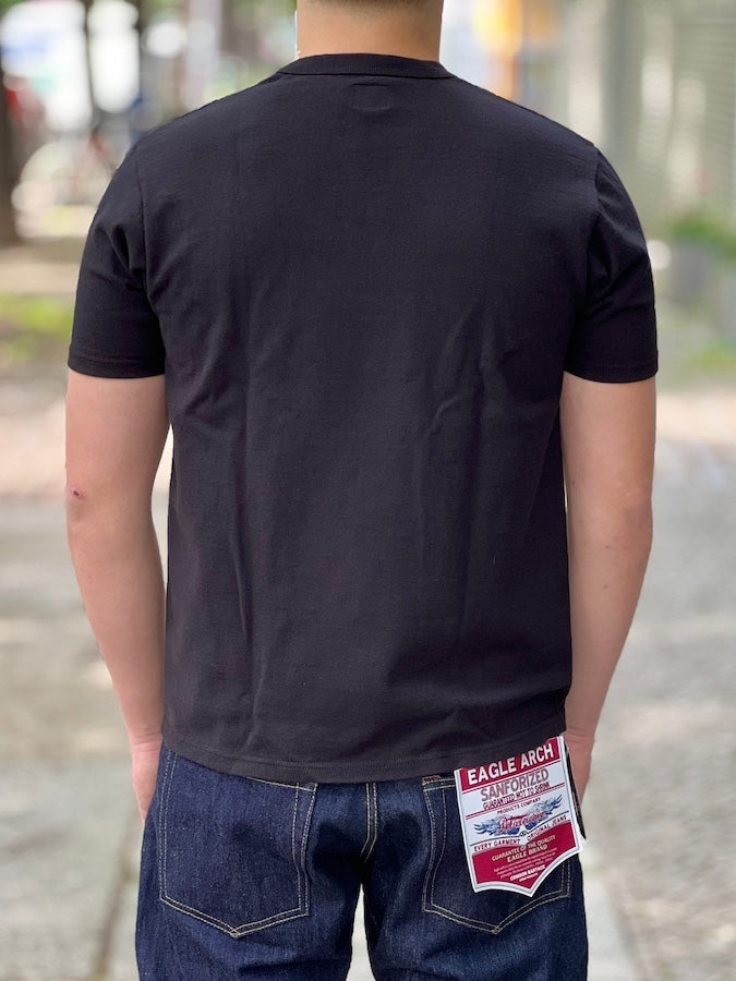 1930s Vintage Structure - 8.5oz Loopwheeled T-Shirt - Black