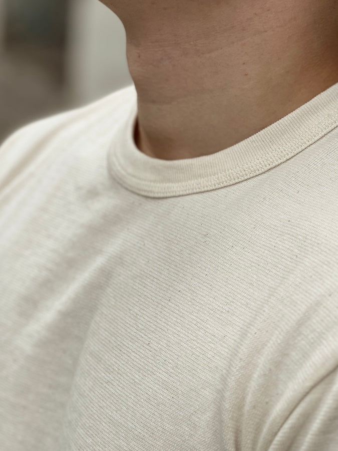 1930s Vintage Structure - 8.5oz Loopwheeled T-Shirt - Natural