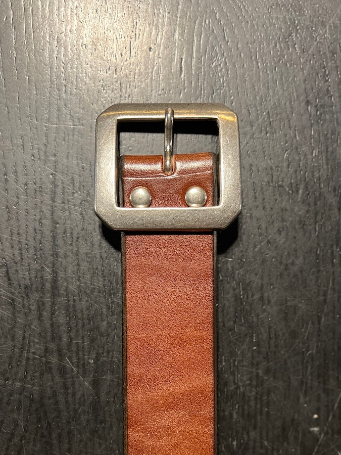 DC4 - original belt - Super Thick Brown Saddle Leather !