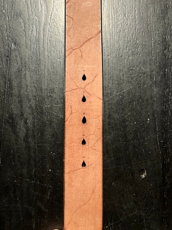 DC4 - original belt - Super Thick Brown Saddle Leather !