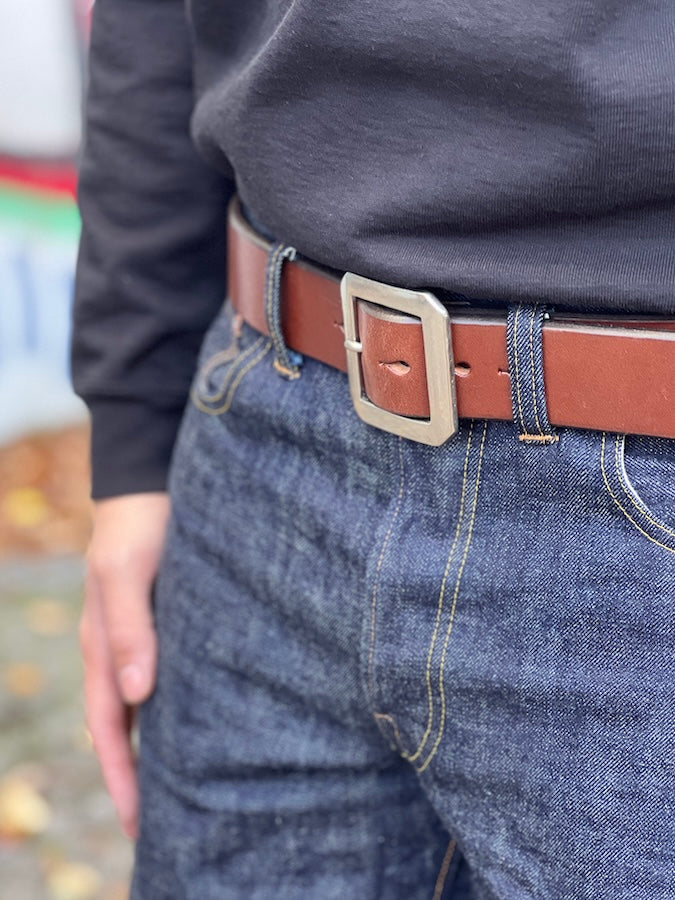DC4 - original belt - Super Thick Brown Saddle Leather !