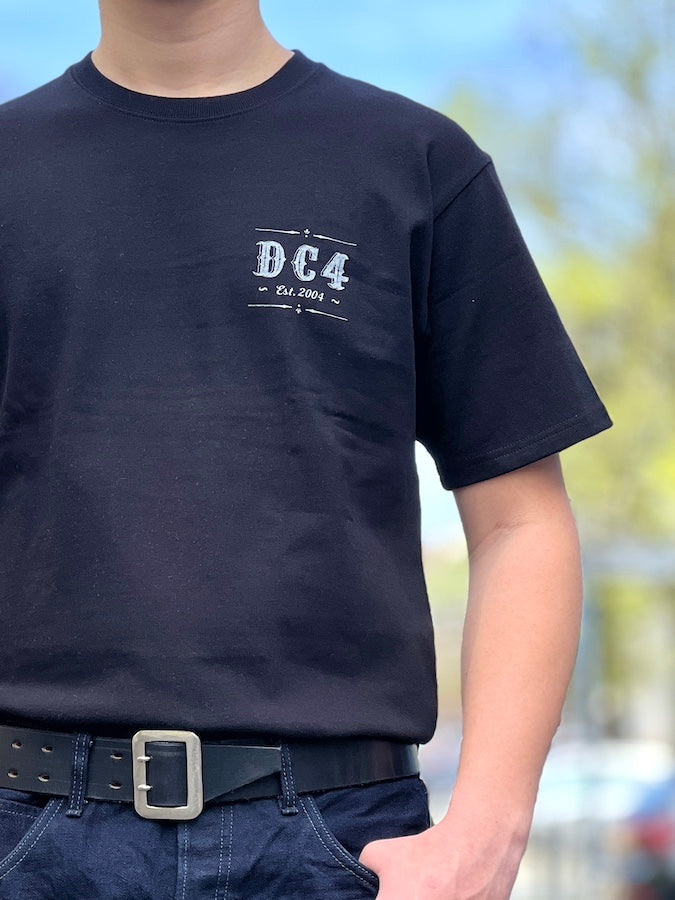 DC4 - Super Heavyweight T-Shirt *** FLYING WHEEL *** Black