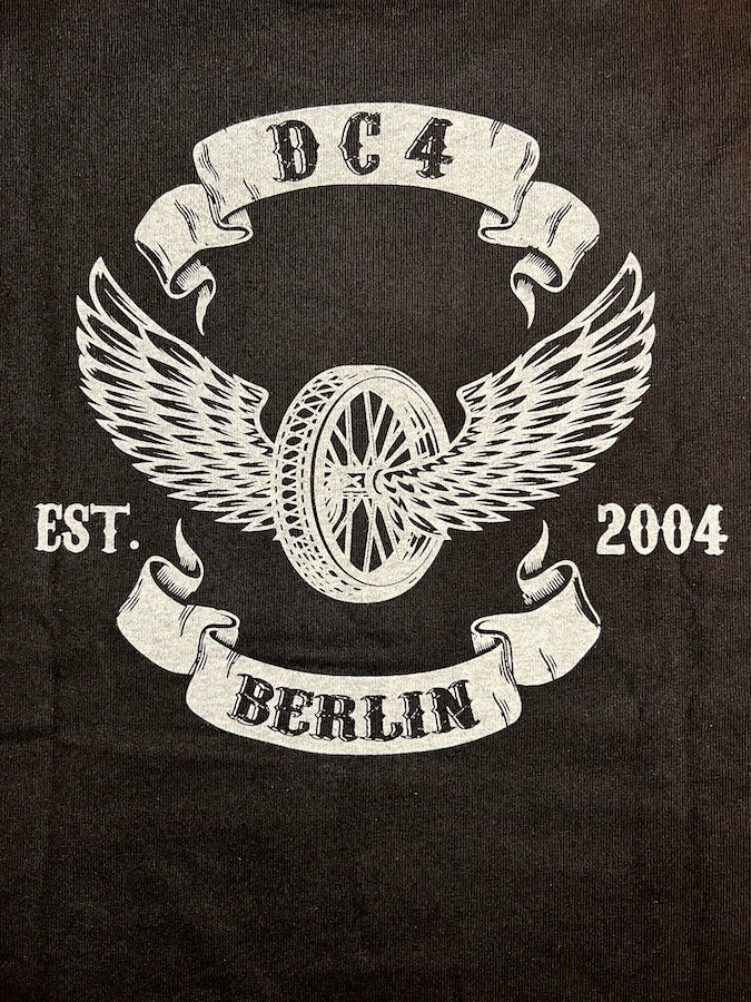 DC4 - Super Heavyweight T-Shirt *** FLYING WHEEL *** Black