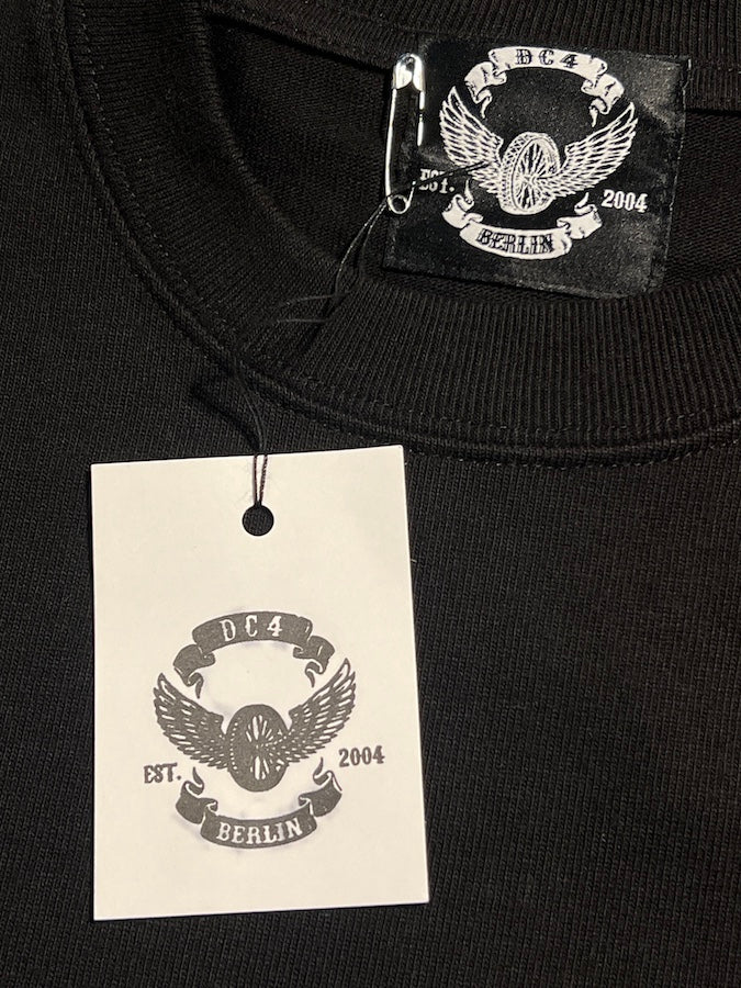 DC4 - Super Heavyweight T-Shirt *** FLYING WHEEL *** Black