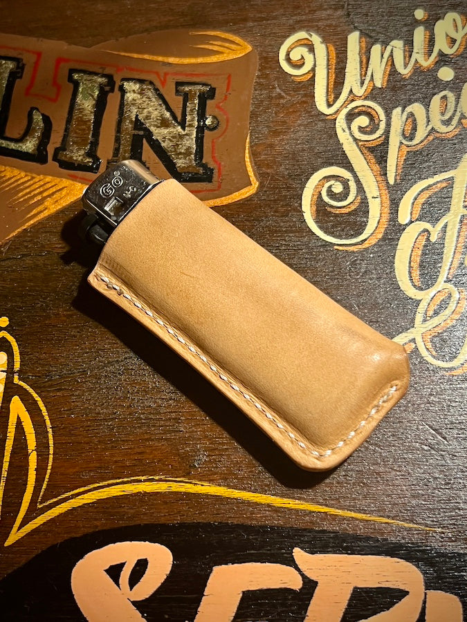 Leather Lighter Case - Natural