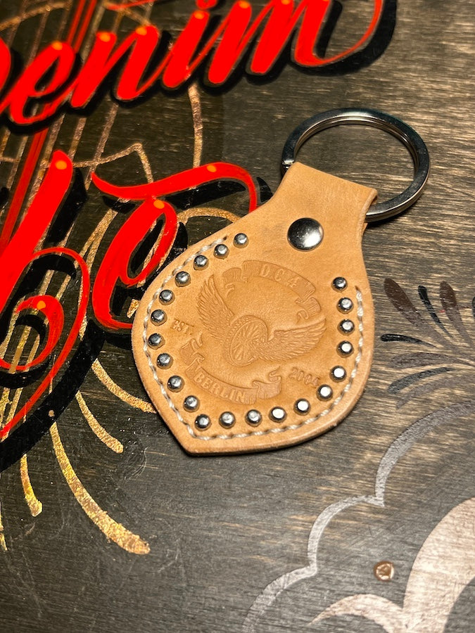 DC4 - Studded Leather Key Holder - Natural