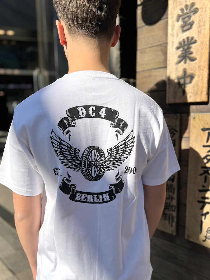 DC4 - Super Heavyweight T-Shirt *** FLYING WHEEL *** White
