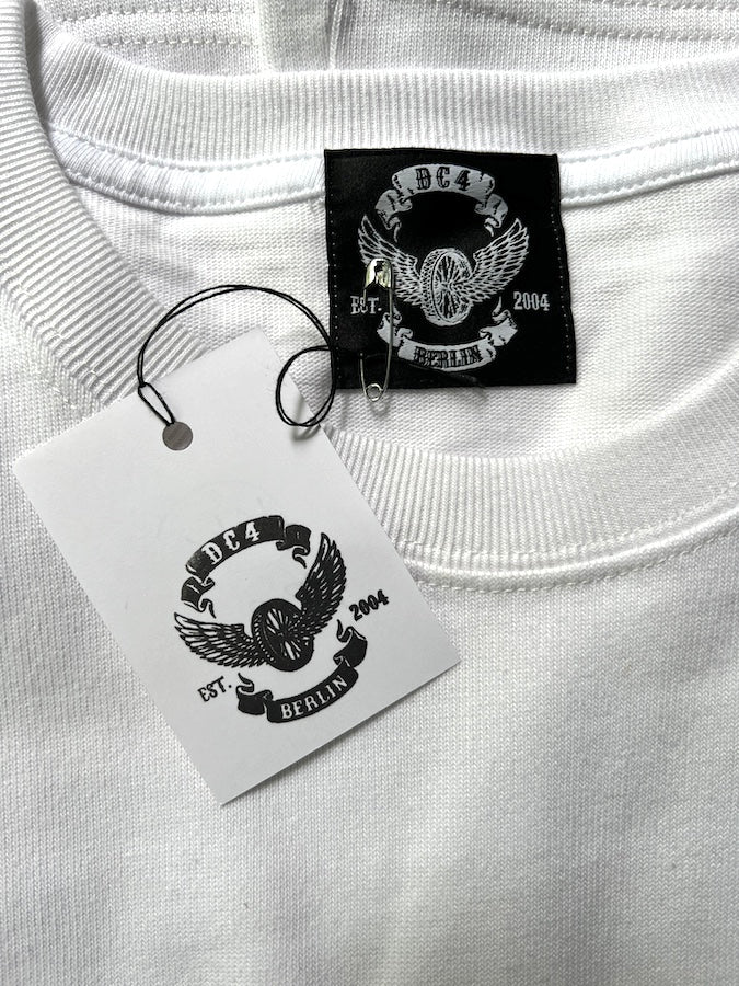 DC4 - Super Heavyweight T-Shirt *** FLYING WHEEL *** White
