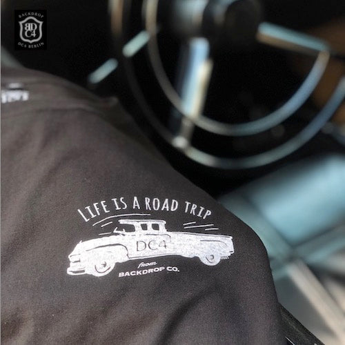 DC4 x BACKDROP Leathers - Special Collaboration 2021 - T-Shirt ✫ LIFE IS A ROAD TRIP ✫