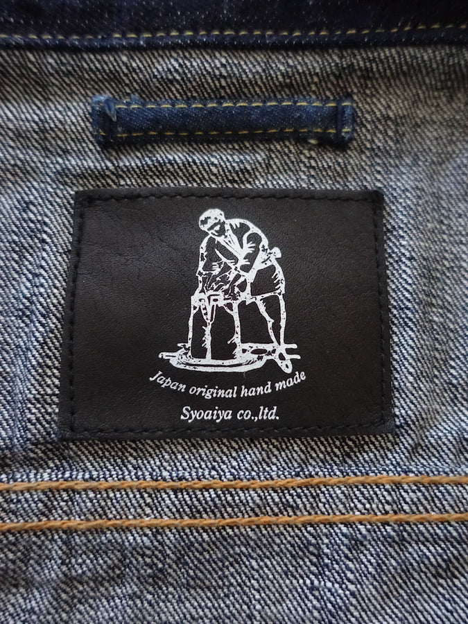 DC4 x Pure Blue Japan - * Limited Collaboration Jacket * - 925 STERLING SILVER plated Buttons - 2nd Type - 16.5oz Slub Denim