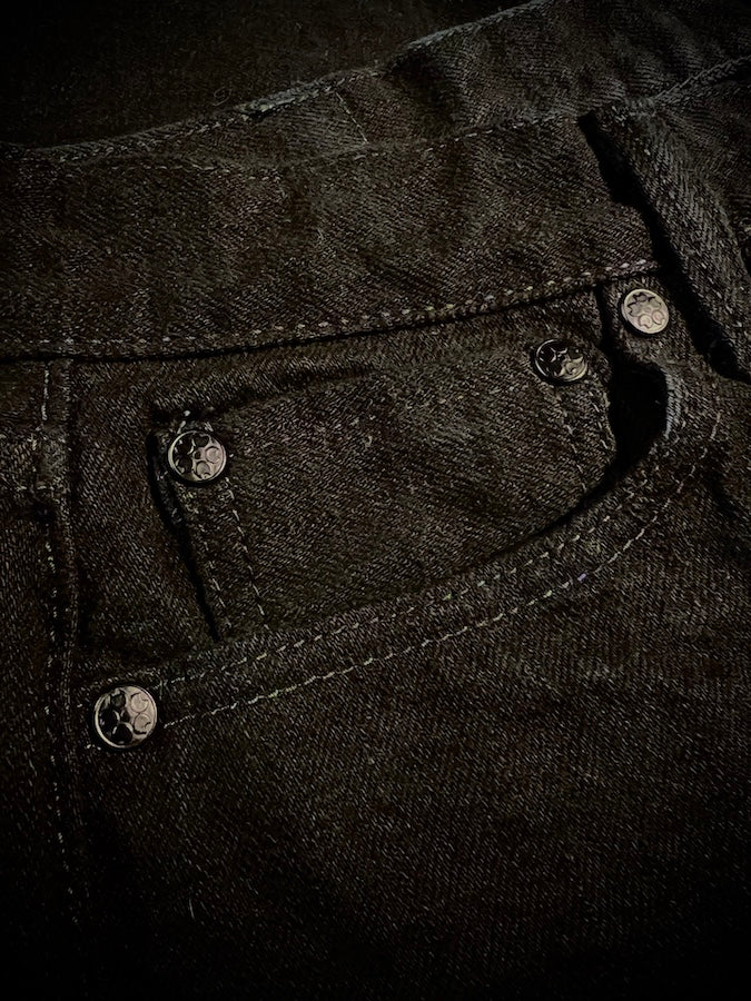 Super Limited Collaboration Jeans - 17oz BLACK x BLACK Selvedge Denim - Straight Cut